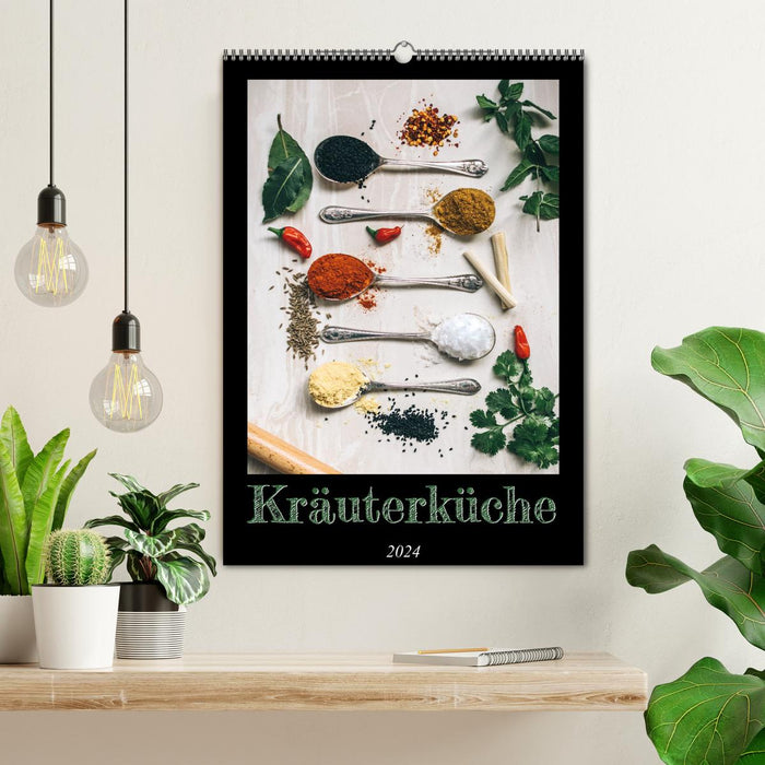 Kräuterküche - Pikante Stilleben aus der Gewürzküche (CALVENDO Wandkalender 2024)