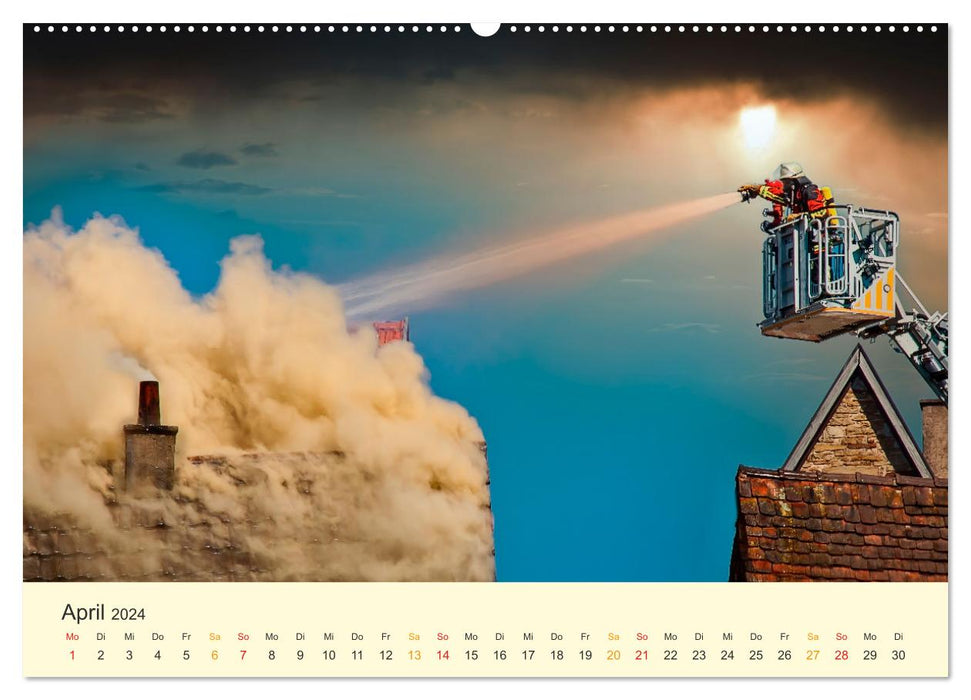 Feuerwehr - mein Kalender (CALVENDO Premium Wandkalender 2024)