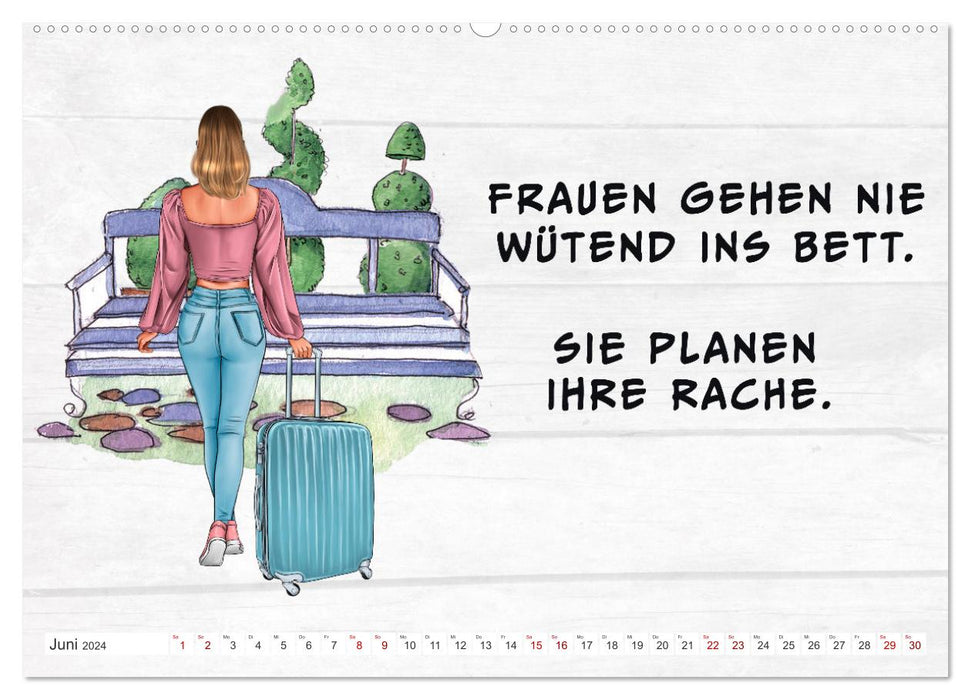 Frech aber ehrlich (CALVENDO Premium Wandkalender 2024)