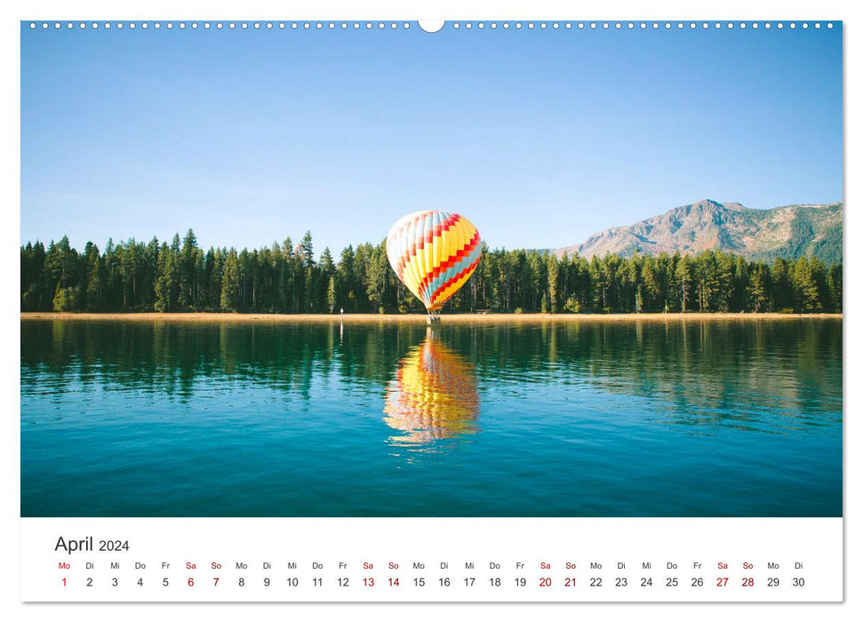 Colorful hot air balloons (CALVENDO Premium Wall Calendar 2024) 