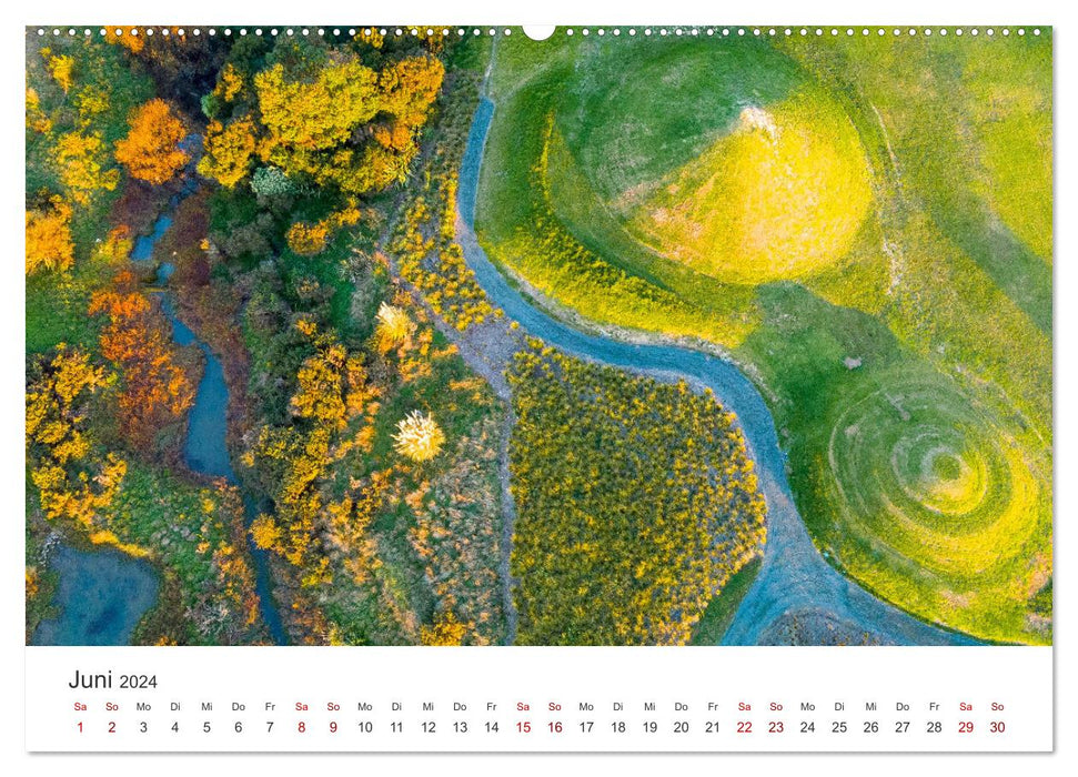 Neuseeland Luftaufnahmen (CALVENDO Premium Wandkalender 2024)