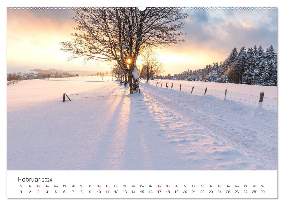 Das Sauerland im Wechsel der Jahreszeiten (CALVENDO Wandkalender 2024)