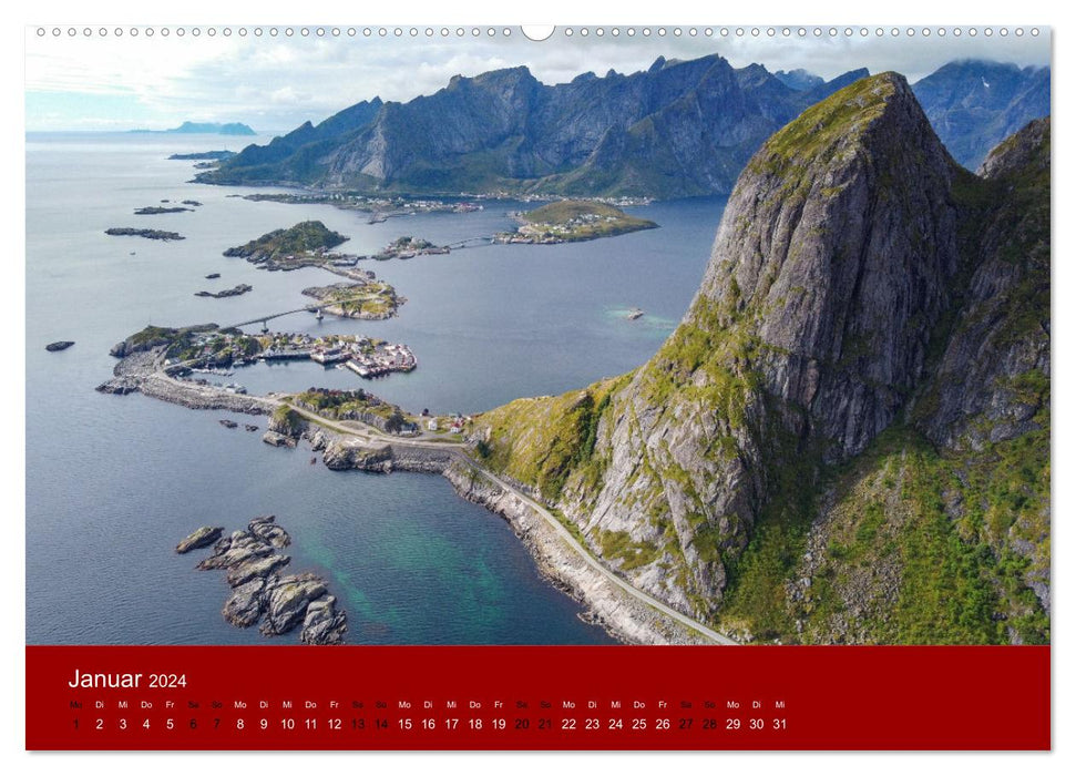 Spektakuläre Bergwelten Norwegen (CALVENDO Premium Wandkalender 2024)