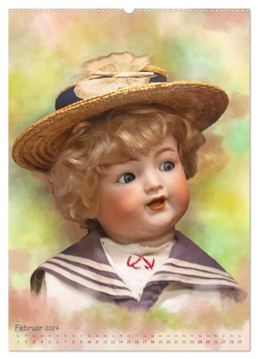 Puppenporträts aus dem letzten Jahrhundert (CALVENDO Wandkalender 2024)