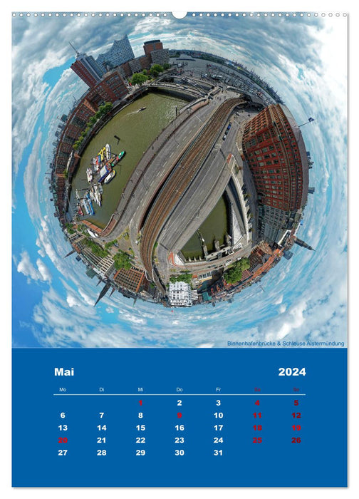 Planet Hafencity - Universum Hamburg (CALVENDO Premium Wandkalender 2024)