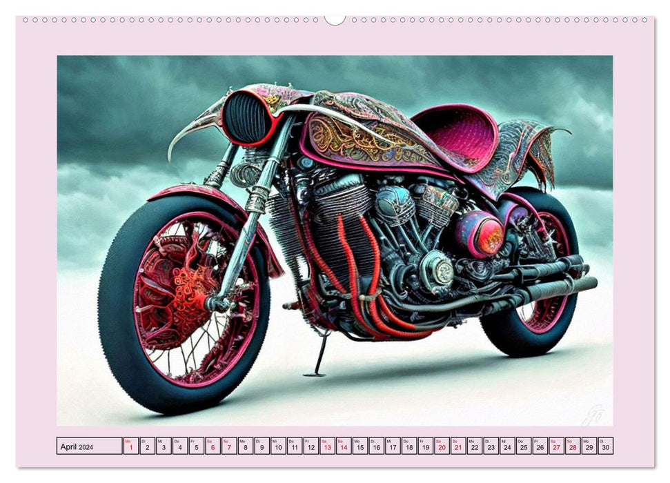 Höllisch heiße Monster Maschinen (CALVENDO Premium Wandkalender 2024)