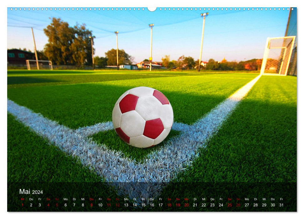 Football - pure passion (Calendrier mural CALVENDO Premium 2024) 