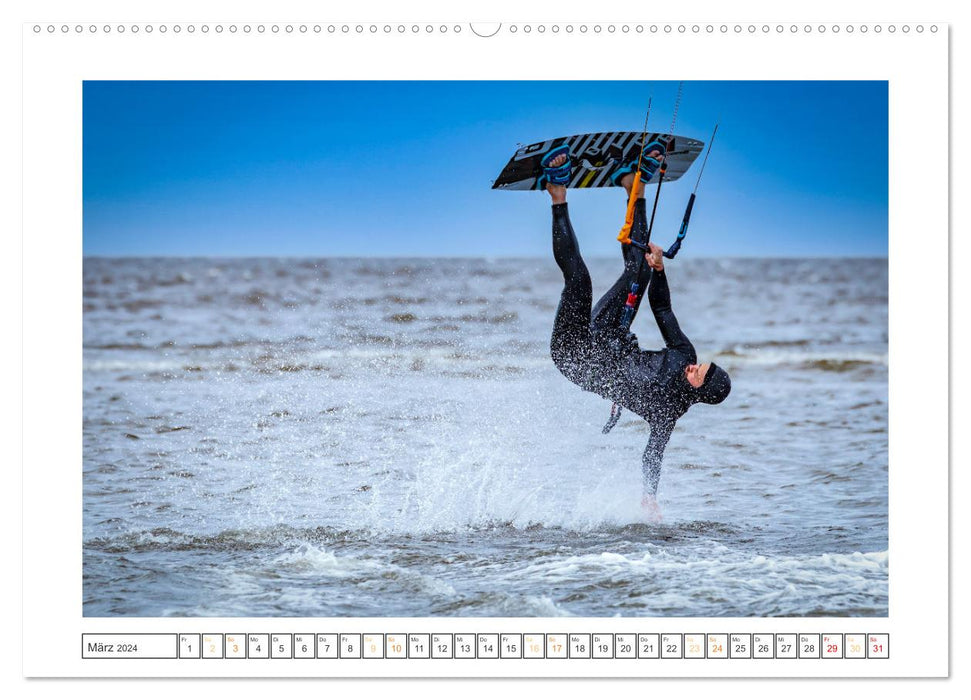 Wassersport - Spaß am Meer bei Wind und Wellen (CALVENDO Premium Wandkalender 2024)