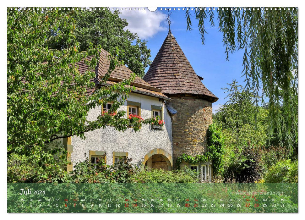 Châteaux, palais, demeures dans le Weserbergland (Calendrier mural CALVENDO Premium 2024) 