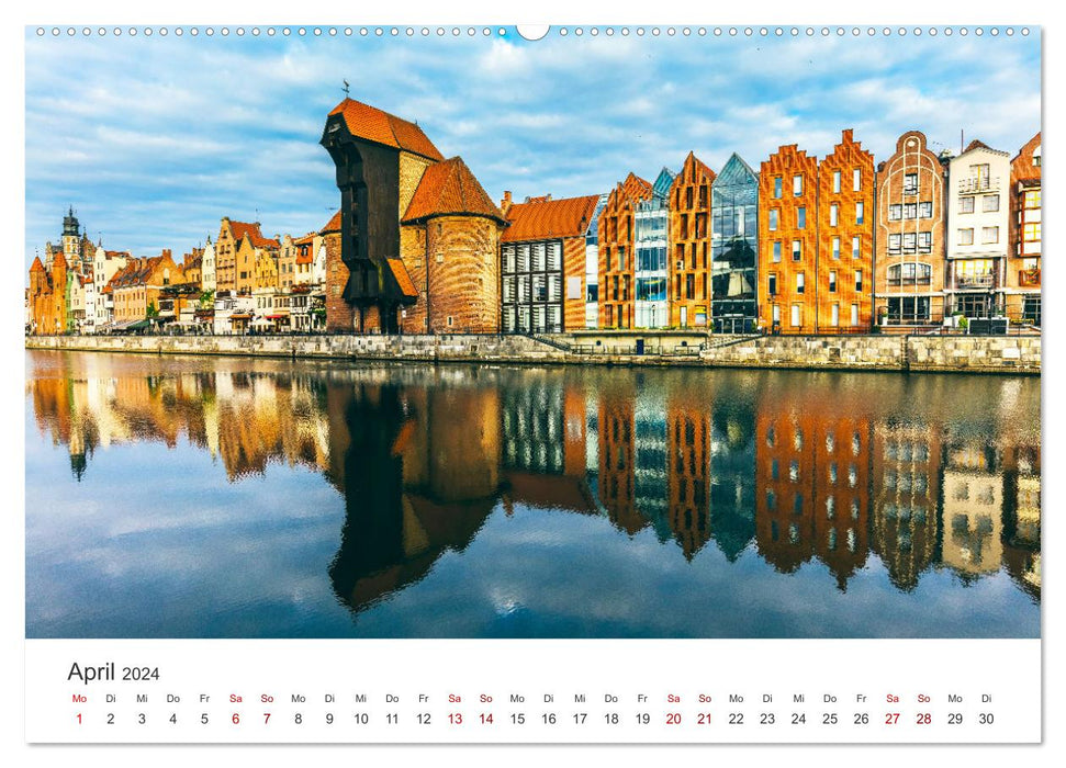 Danzig - Die goldene Stadt an der Ostsee. (CALVENDO Premium Wandkalender 2024)