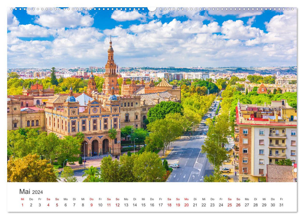 Sevilla - Atemberaubende Architektur (CALVENDO Wandkalender 2024)