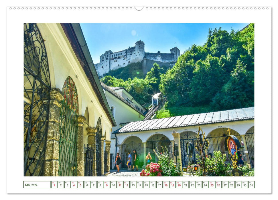Salzburg - Die romantische Mozartstadt (CALVENDO Wandkalender 2024)