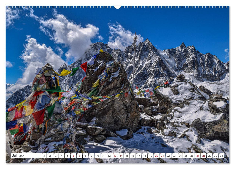 Nepal- Trekking durchs Hochgebirge (CALVENDO Premium Wandkalender 2024)