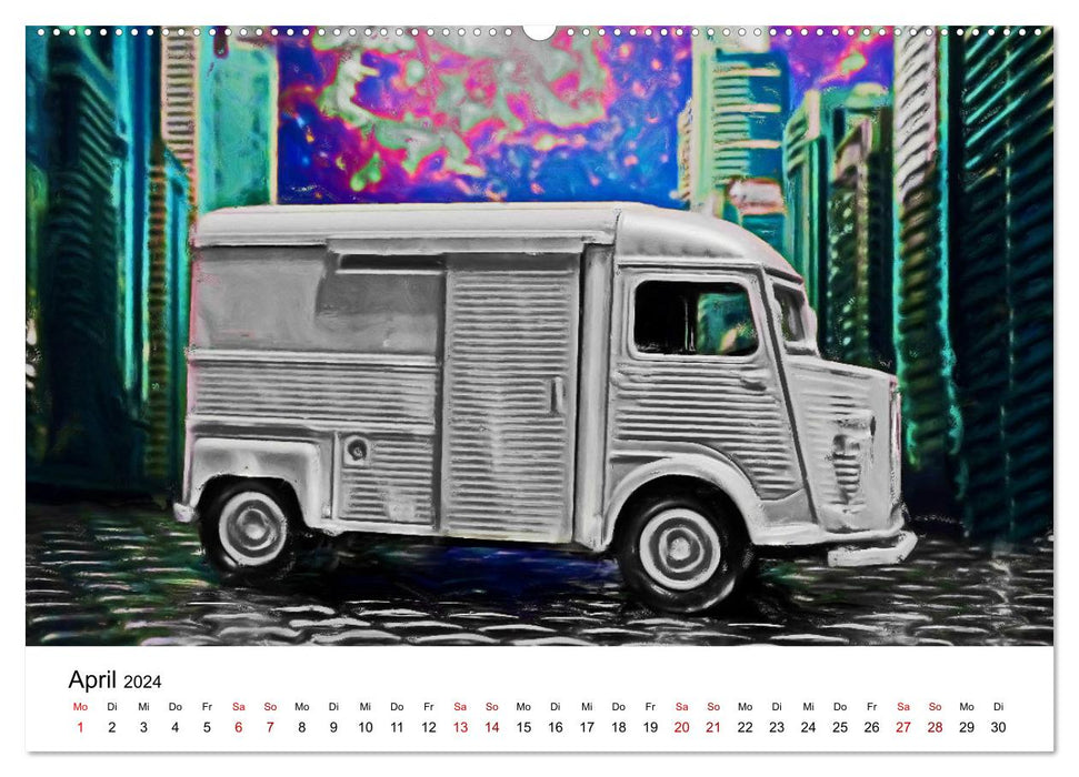 Surreale Autowelten (CALVENDO Wandkalender 2024)