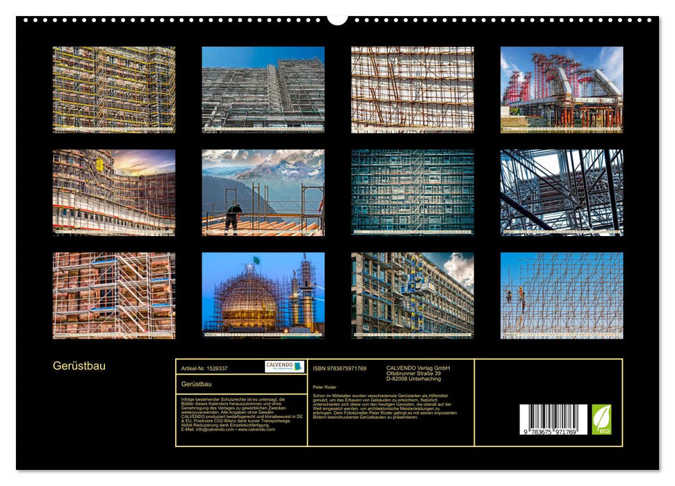 Gerüstbau (CALVENDO Premium Wandkalender 2024)