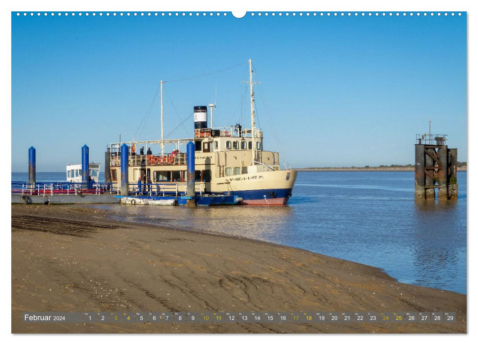 Boote mit Kulisse (CALVENDO Premium Wandkalender 2024)