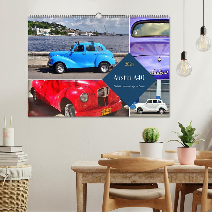 Austin A40 - La légende automobile britannique Devon (calendrier mural CALVENDO 2024) 