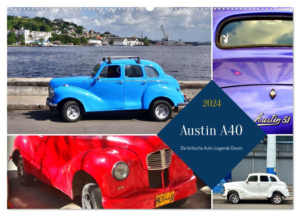 Austin A40 - La légende automobile britannique Devon (calendrier mural CALVENDO 2024) 