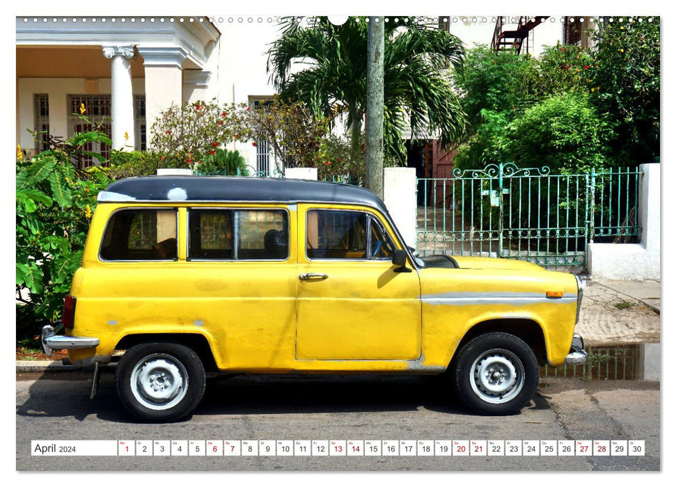 Kombi-Klassiker - British Estate Cars in Kuba (CALVENDO Premium Wandkalender 2024)