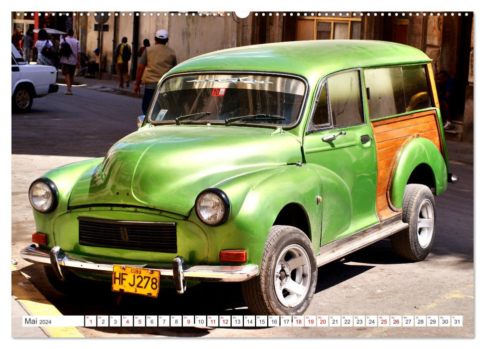 Kombi-Klassiker - British Estate Cars in Kuba (CALVENDO Premium Wandkalender 2024)