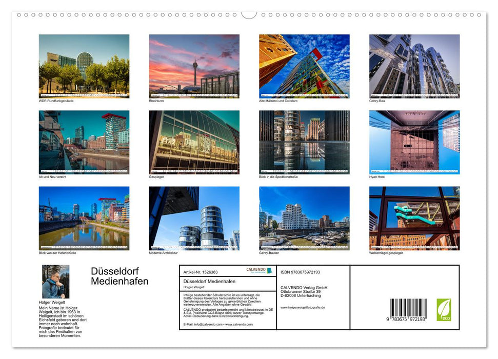 Düsseldorf Medienhafen (CALVENDO Premium Wandkalender 2024)