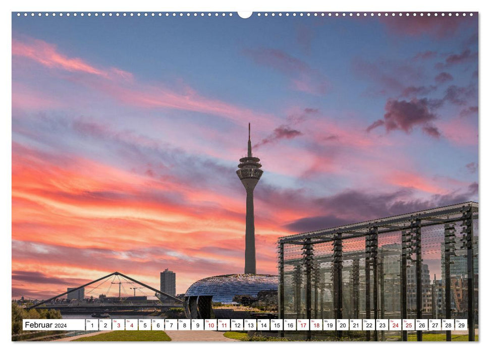 Düsseldorf Medienhafen (CALVENDO Premium Wandkalender 2024)