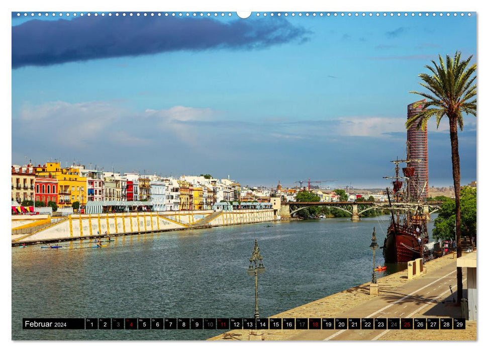 Sevilla, eine der schönsten Städte der Welt (CALVENDO Premium Wandkalender 2024)