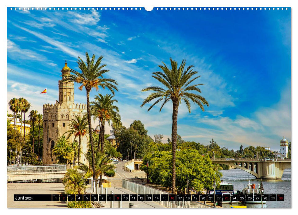Sevilla, eine der schönsten Städte der Welt (CALVENDO Premium Wandkalender 2024)