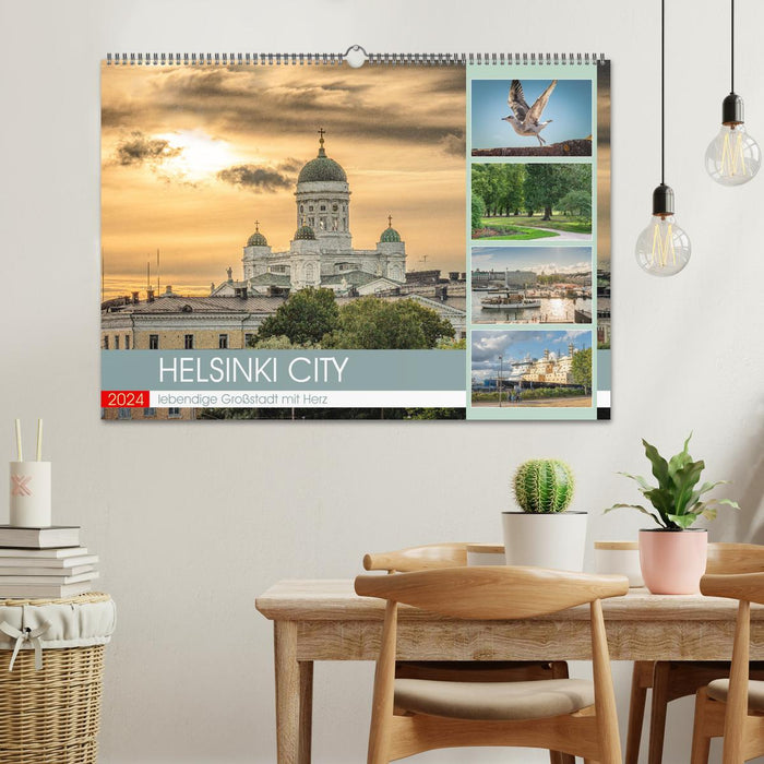 HELSINKI CITY (CALVENDO Wandkalender 2024)