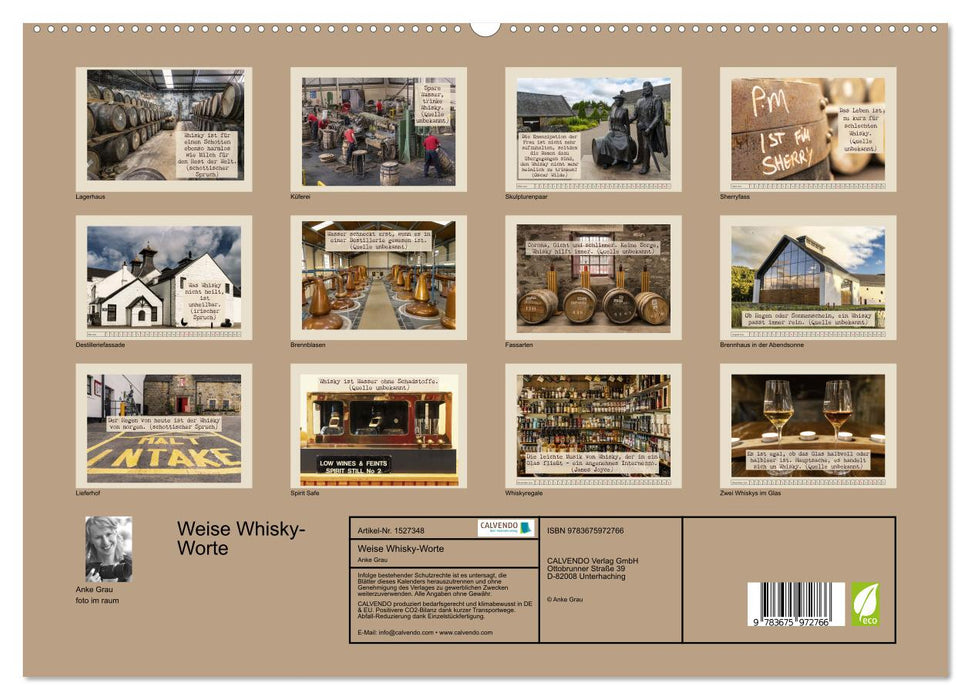 Weise Whisky-Worte (CALVENDO Premium Wandkalender 2024)