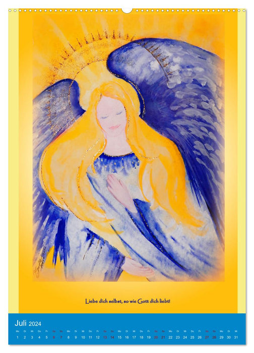 Horch, was die Engel zu dir sagen... (CALVENDO Premium Wandkalender 2024)