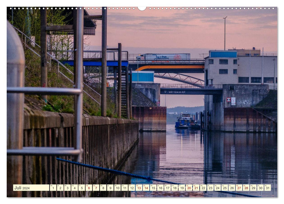 Duisburg - Brücken über Brücken (CALVENDO Premium Wandkalender 2024)