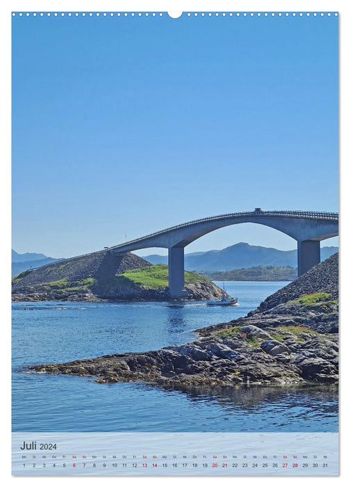 Unterwegs in Norwegen - Mit dem Wohnmobil an schönen Orten verweilen (CALVENDO Premium Wandkalender 2024)