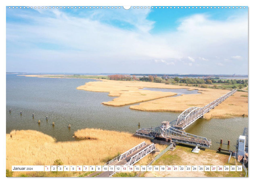 Fischland Darß, Land zwischen Ostsee und Bodden (CALVENDO Premium Wandkalender 2024)