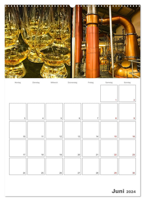 Schottland Impressionen - Schlösser und Whisky (CALVENDO Wandkalender 2024)