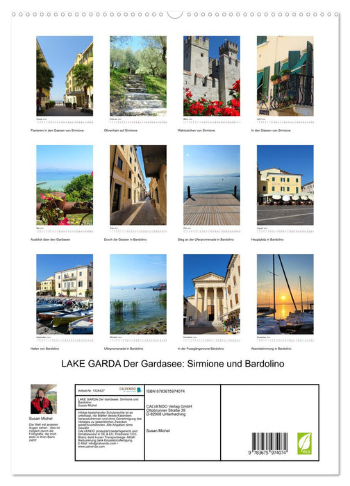 LAKE GARDA Lake Garda: Sirmione and Bardolino (CALVENDO Premium Wall Calendar 2024) 