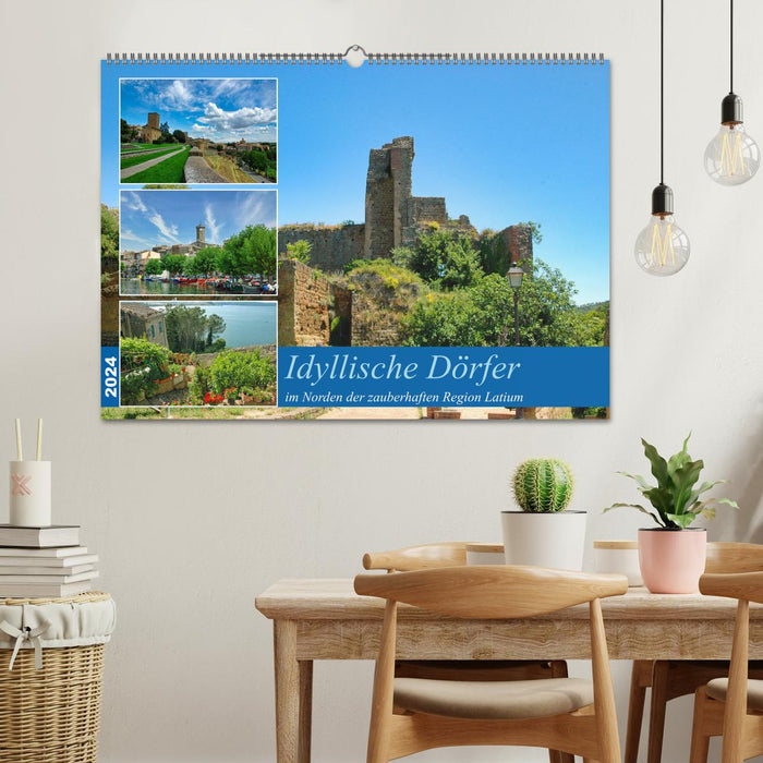 Idyllic villages in the north of the magical Lazio region (CALVENDO wall calendar 2024) 