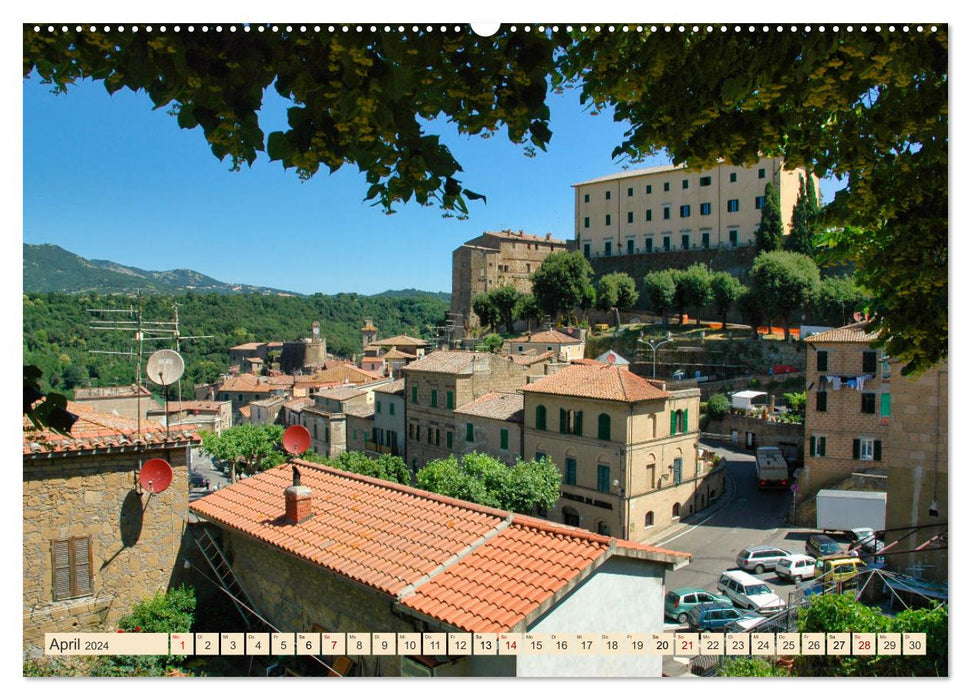 Idyllic villages in the north of the magical Lazio region (CALVENDO wall calendar 2024) 