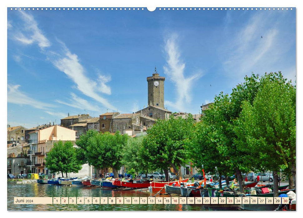 Idyllic villages in the north of the magical Lazio region (CALVENDO wall calendar 2024) 