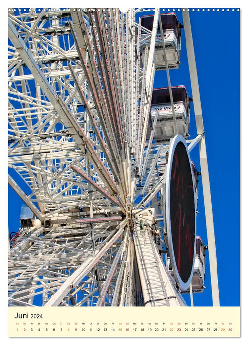 Ferris wheel - high up (CALVENDO Premium Wall Calendar 2024) 