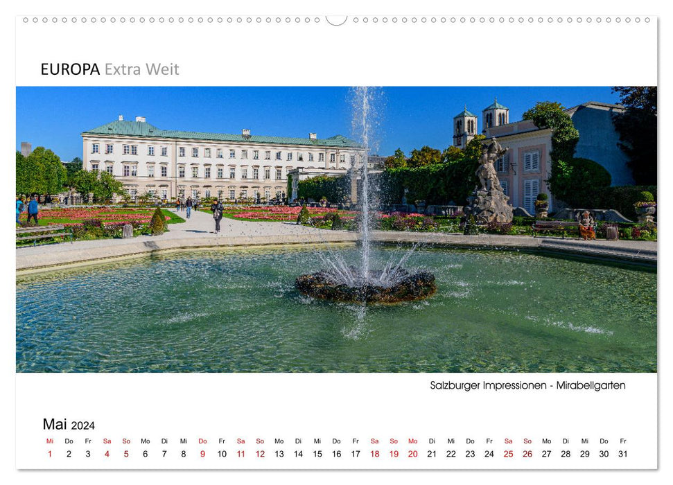 Salzburg impressions - panoramic images (CALVENDO Premium Wall Calendar 2024) 
