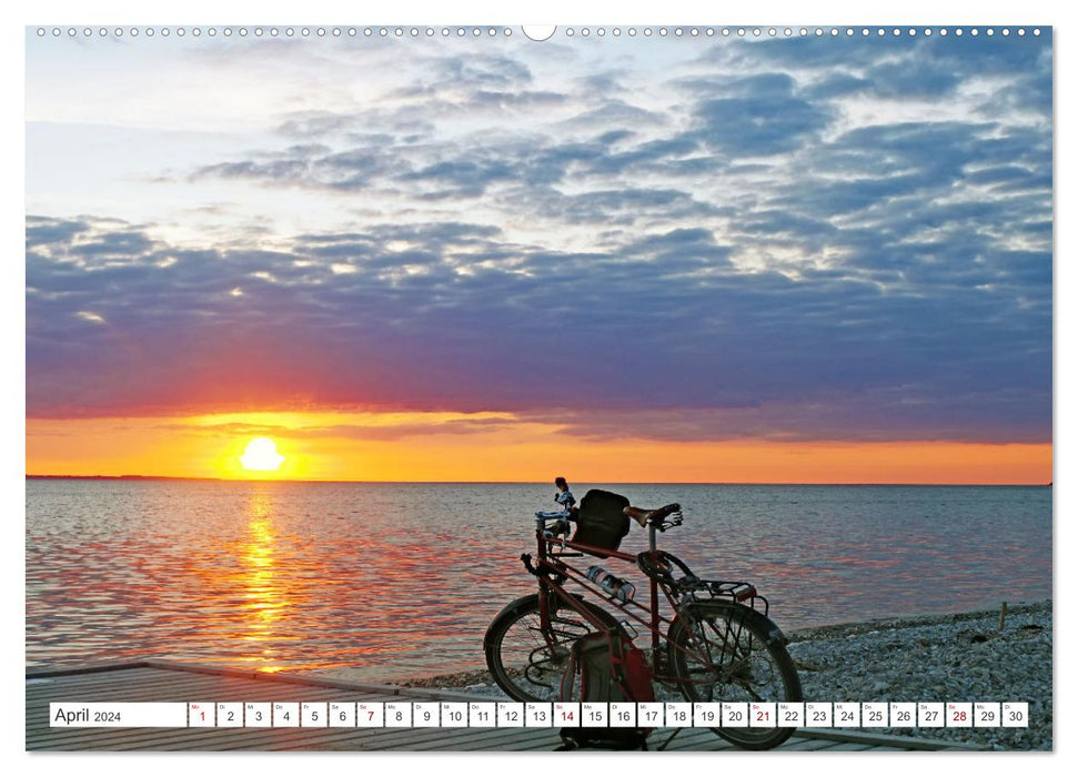 Funen, Langeland et Ærø - En route sur la « Route des manoirs » au Danemark (Calendrier mural CALVENDO Premium 2024) 