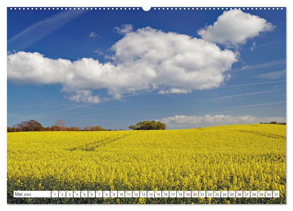 Funen, Langeland et Ærø - En route sur la « Route des manoirs » au Danemark (Calendrier mural CALVENDO Premium 2024) 