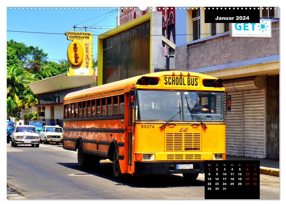 BusTalgie in Kuba (CALVENDO Wandkalender 2024)
