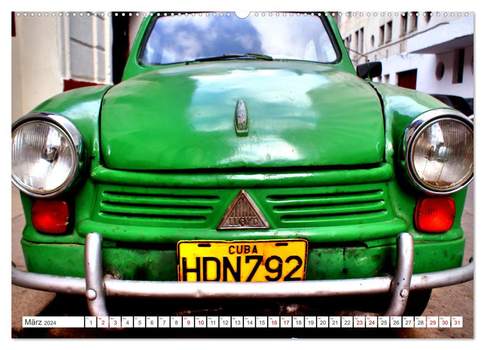 Lust auf LLOYD - Ein Kult-Auto der Fünfziger Jahre in Kuba (CALVENDO Premium Wandkalender 2024)