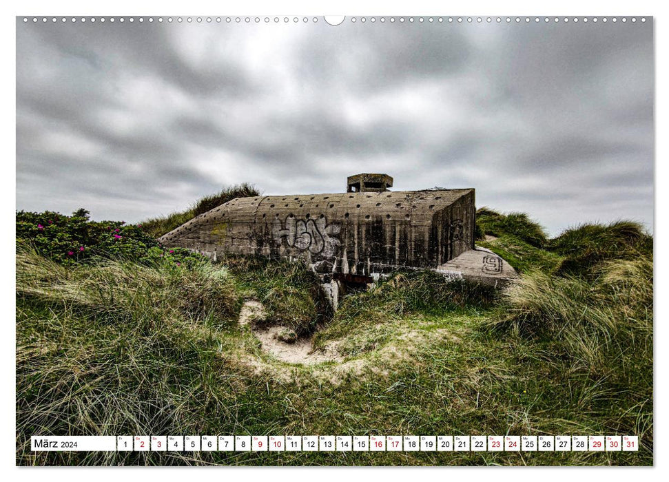 Bunker Remains of Time - Artistically Beautiful (CALVENDO Wall Calendar 2024) 