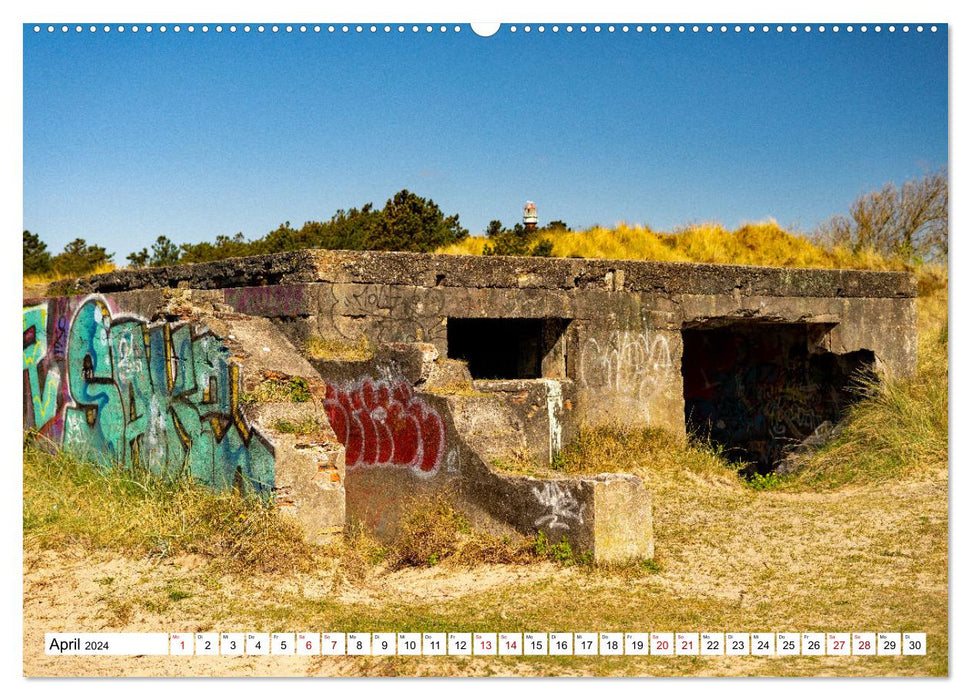 Bunker Remains of Time - Artistically Beautiful (CALVENDO Wall Calendar 2024) 