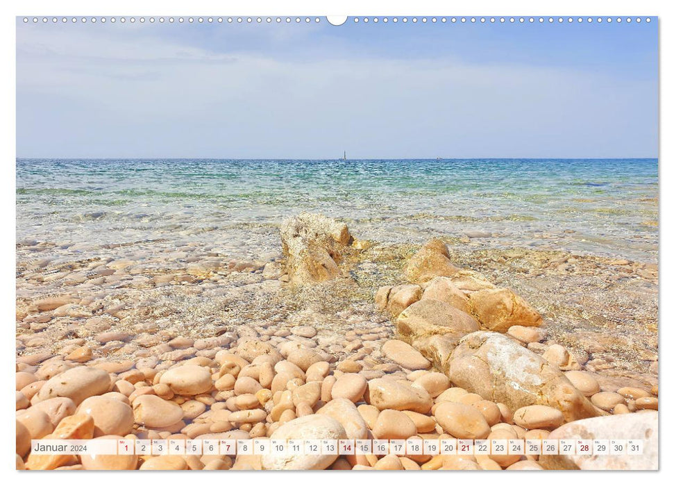 L'île de Cres – Beauté brute en Croatie (Calvendo Premium Wall Calendar 2024) 