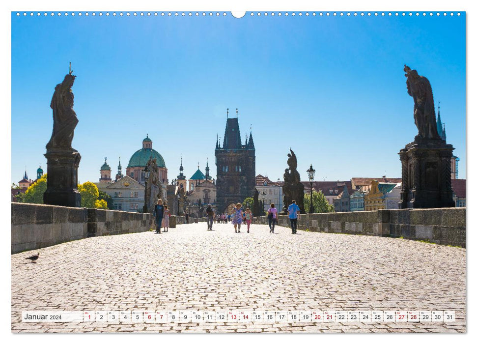 Historic Prague (CALVENDO wall calendar 2024) 