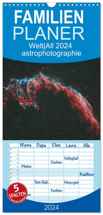 Welt All 2024 astrophotographie (CALVENDO Familienplaner 2024)